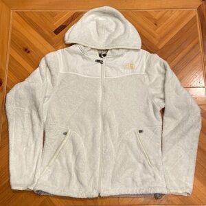 Womens The North Face White Jacket w/ Cream Logo Accents in Size S [EXCELLENT]
